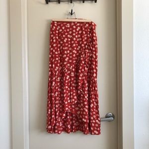 Madewell Floral Ruffle Skirt - NWT